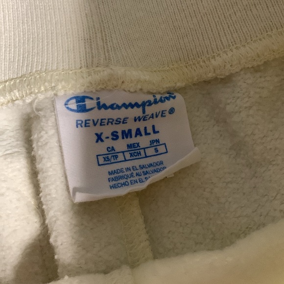 reverse weave cream champion joggers - Picture 3 of 3